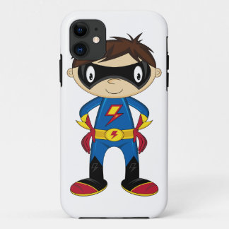 Niedlicher Superhero-Junge iphone Fall 11 Hülle