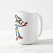 Niedlicher Superhero-Junge Kaffeetasse (VorderseiteRechts)