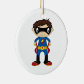 Niedlicher Superhero-Junge Keramik Ornament (Rechts)