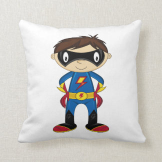 Niedlicher Superhero-Junge Kissen