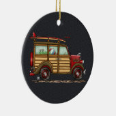 Niedlicher surfender Woody Keramik Ornament (Rechts)