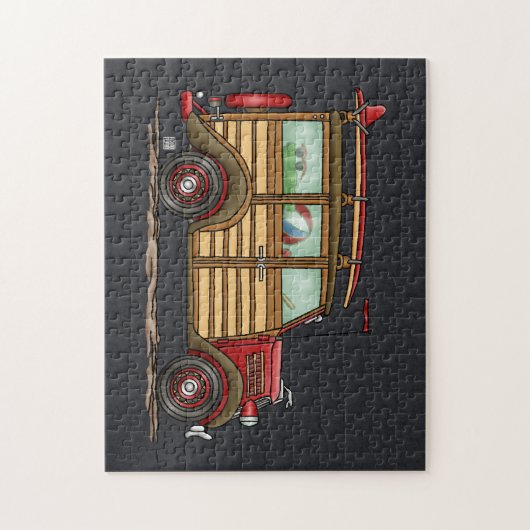 Niedlicher surfender Woody Puzzle (Vertikal)