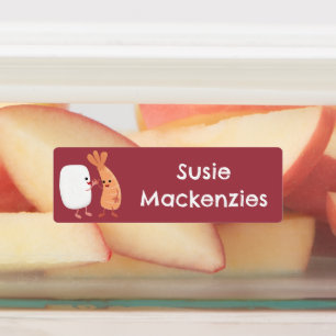 Niedlicher Sushi-Reis-Cartoon personalisiert Etiketten