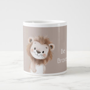 Niedlicher süßer brauner Löwe Jumbo-Tasse