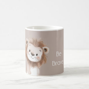 Niedlicher süßer brauner Löwe Kaffeetasse