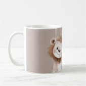 Niedlicher süßer brauner Löwe Kaffeetasse (Links)
