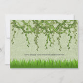 NIEDLICHER süßer grüne Einladung (Rückseite)