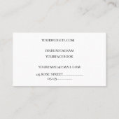 Niedlicher Süßkuchen Rosa Tropfen Visitenkarte (Rückseite)