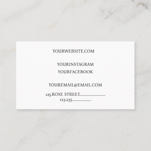 Niedlicher Süßkuchen Rosa Tropfen Visitenkarte (Rückseite)