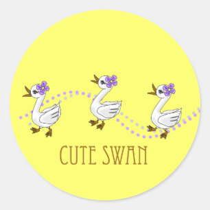 Niedlicher Swan Sticker
