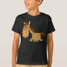 Niedlicher Sweet Cartoon Pferd Kinder T - Shirt