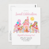 Niedlicher Sweet Celebration Candyland Kindergebur Postkarte (Vorne/Hinten)