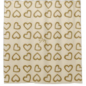 Niedlicher Sweet Hearts Muster Duschvorhang (Vorderseite)