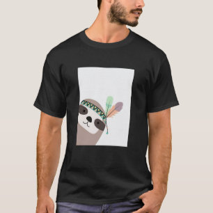 Niedlicher Sweet Sloth Cool Happy Animals Sloth Mo T-Shirt