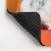 Niedlicher syrischer Hamster White Black Gepunktet Mousepad (Ecke)