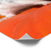 Niedlicher syrischer Hamster White Black Gepunktet Poster (Ecke)