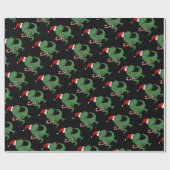 Niedlicher T-rex Dinosaurier in der Geschenkpapier (Flach)