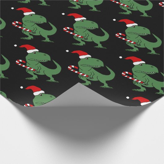 Niedlicher T-rex Dinosaurier in der Geschenkpapier (Ecke)