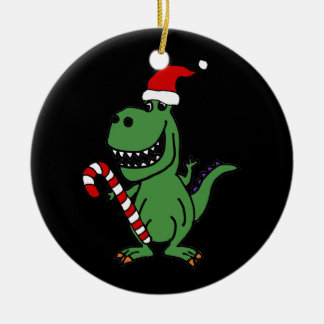 Niedlicher T-rex Dinosaurier in der Keramik Ornament