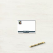 Niedlicher T-Rex-Riding Monster Truck Dinosaurier  Post-it Klebezettel (Auf Schreibtisch)