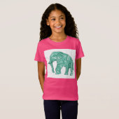 Niedlicher T - Shirt für ein Mädchen mit einem gem (Vorne ganz)