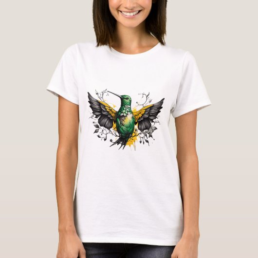 Niedlicher T - Shirt für Hummingbird (Vorderseite)