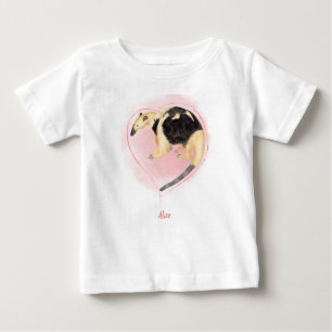 Niedlicher T - Shirt für Mutter und Baby-Tamandua-