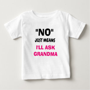 Niedlicher T - Shirt "I'L FRAG GRANDMA" für Kleink