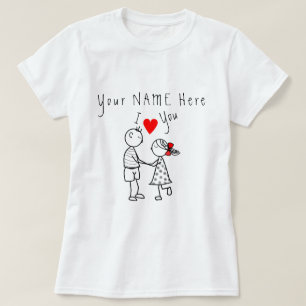 Niedlicher T - Shirt mit Individuelle Name