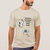 Niedlicher T - Shirt mit Katzenwitzen (Vorderseite)
