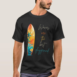 Niedlicher T - Shirt mit Surfdesign