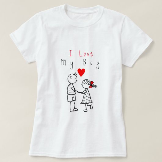 Niedlicher T - Shirt mit Text - Anpassbar (Design vorne)