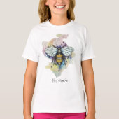 Niedlicher T - Shirt von Bienen und Regenbogen (Vorderseite)