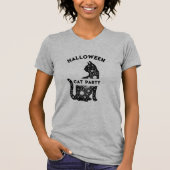 niedlicher T - Shirt von Black Cat Halloween-Party (Vorderseite)