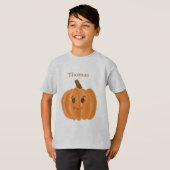 Niedlicher T - Shirt von Wasserfarbe Pumpkin Monog (Vorne ganz)