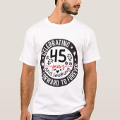 Niedlicher T - Shirt zum 45. Jahr (Vorderseite)