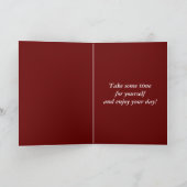 Niedlicher Tabby Cats Red Vatertag Karte (Innenseite)