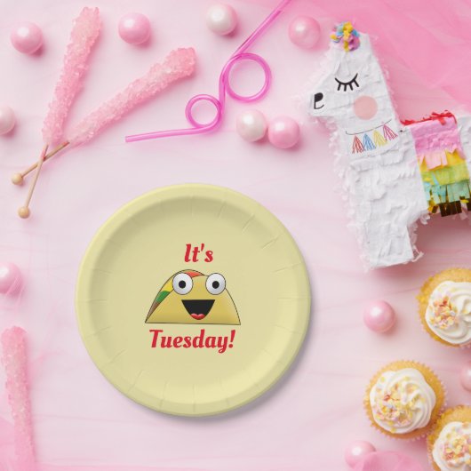 Niedlicher Taco Dienstag Pappteller (Party)