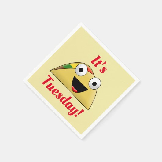 Niedlicher Taco Dienstag Serviette (Ecke)