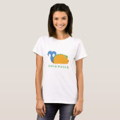 Niedlicher Taco Whale Cartoon-Charakter T-Shirt (Vorne ganz)