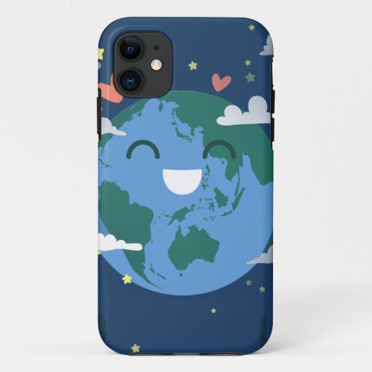 niedlicher Tag der Erde Case-Mate iPhone Hülle (Rückseite)