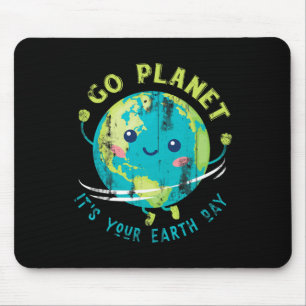 Niedlicher Tag der Erde Mousepad