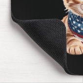 Niedlicher Tag der Katze Sommerflagge Mousepad (Ecke)