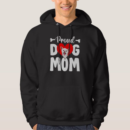 Niedlicher Tag der Mama des Stolzen Chihuahua Hoodie (Vorderseite)