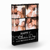 Niedlicher Tag der Moderne Happy First Vathers Fotoblock (Links)