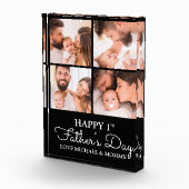 Niedlicher Tag der Moderne Happy First Vathers Fotoblock (Rechts)