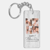 Niedlicher Tag der Moderne Happy First Vathers Schlüsselanhänger (Vorderseite links)