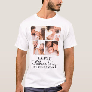 Niedlicher Tag der Moderne Happy First Vathers T-Shirt