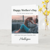 Niedlicher Tag der Mütter der modernen Haustiere M Karte (Gelbe Blume)