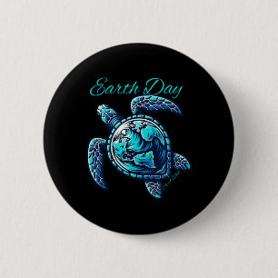 Niedlicher Tag der Schildkröte auf der Erde 2025 K Button